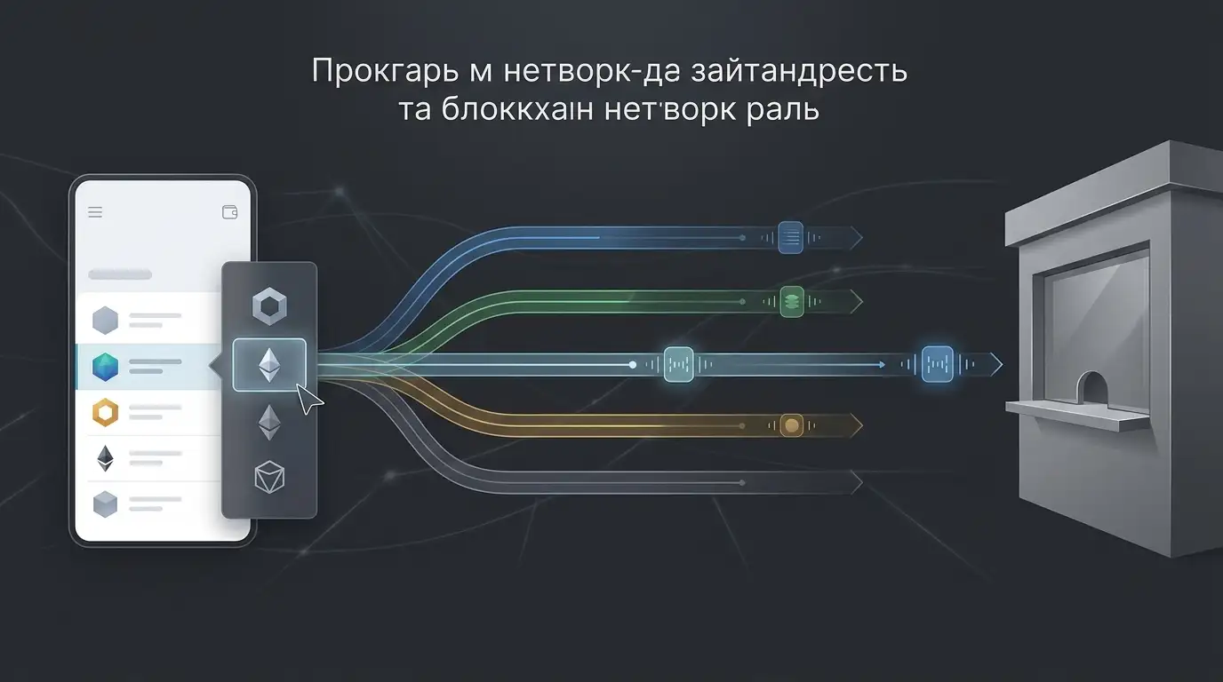 Схематичен поток от крипто портфейл през blockchain мрежа към CHEXX депозит